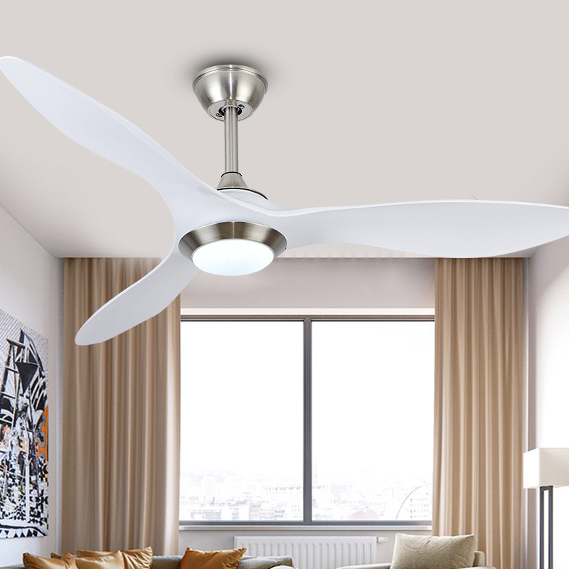 新款北欧隐形吊扇灯餐厅客厅风扇灯家用智能变频电扇灯52寸大风力|ru