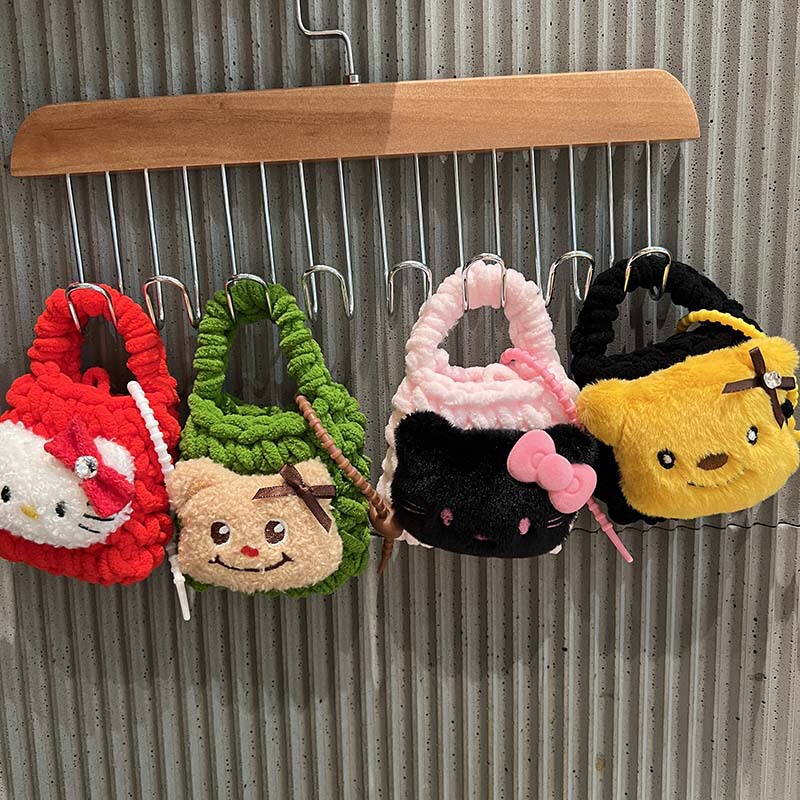 Handmade Knitted Coin Purse Handbag Bluetooth Headset Protective Case Cartoon Plush Bear Headset Storage Bag Bag Handmade Knitted Coin Purse Handbag Bluetooth Headset Protective Case Cartoon Plush Bear Headset Storage Bag Bag