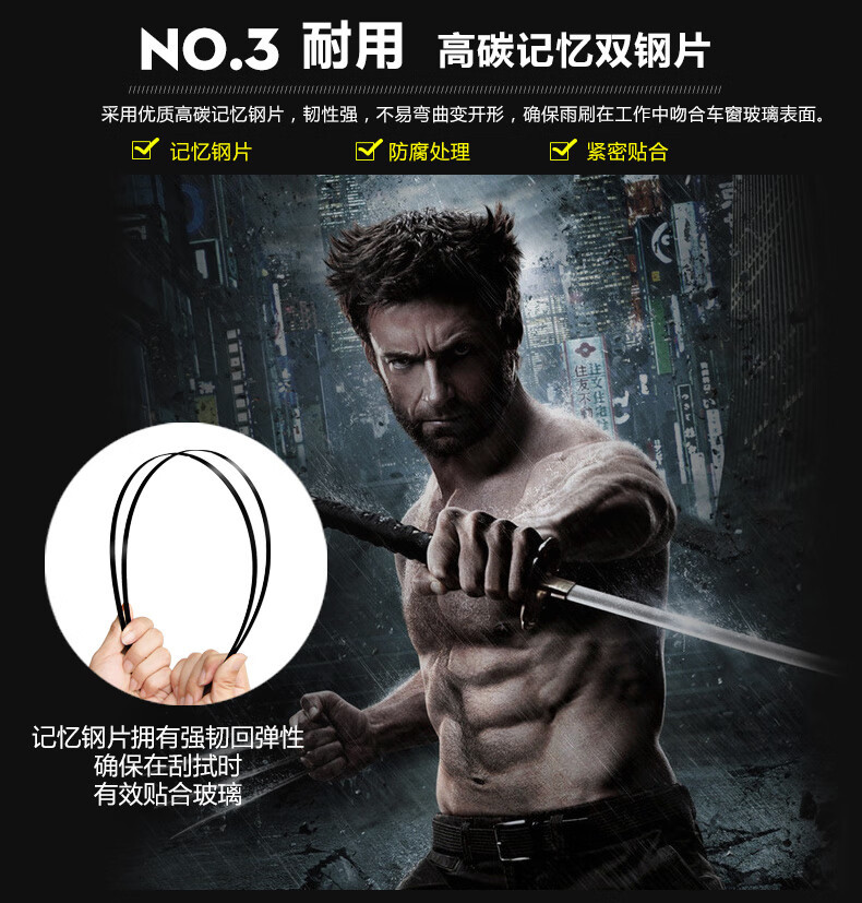 Suitable for Geely Geometry a Wiper Blades/Boneless Wipers C/E/M6/Ex3 Kung Fu Bull/G Boneless Silent Rubber Strips