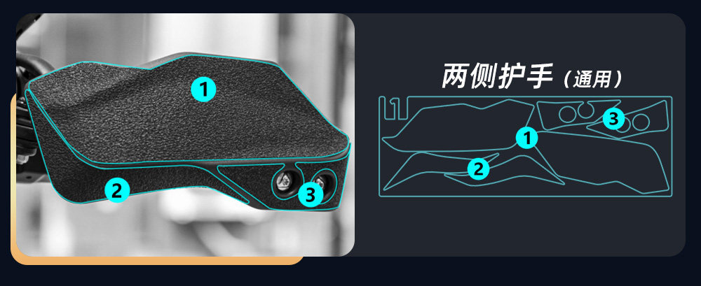 Suitable for 24-26 Zontes 368g Modified Accessories, Thickened Armor Stickers, Body Anti-Scratch Protection Rubber Film
