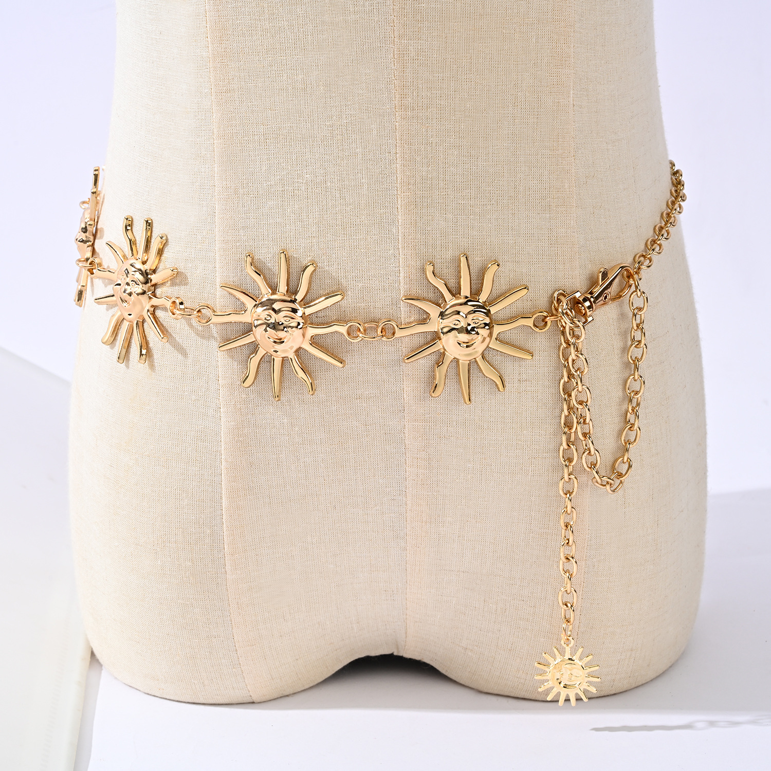 1 Piece Quantity Wholesale Jewelry Retro Classic Style Sun Alloy Waist Chain