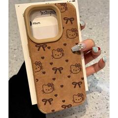 ちょう結びkt猫15promax適用16plusアップル携帯ケースiphone14アニメ13少女12新