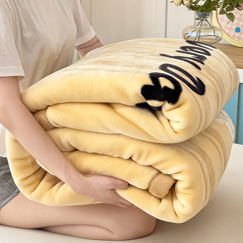 Thickened Super Soft Cloud Blanket Raschel Blanket Winter Fleece-Lined Nap Blanket Single Dormitory Student Coral Blanket Thickened Super Soft Cloud Blanket Raschel Blanket Winter Fleece-Lined Nap Blanket Single Dormitory Student Coral Blanket