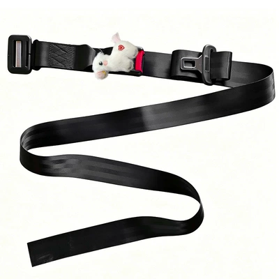 Car seat belt — Belt to Prevent Belly Compression, Protect the - black-push-type-maternity-safety-belt-pe-baglittle-white-horse