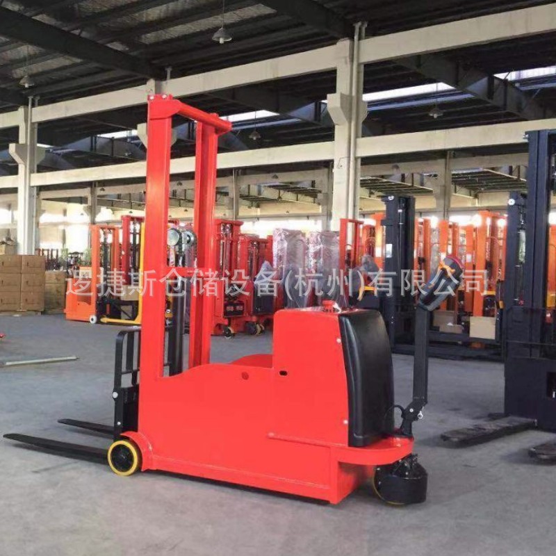 电动500kg平衡重堆高车无支腿叉车 1吨步行式装卸升降搬运堆垛机