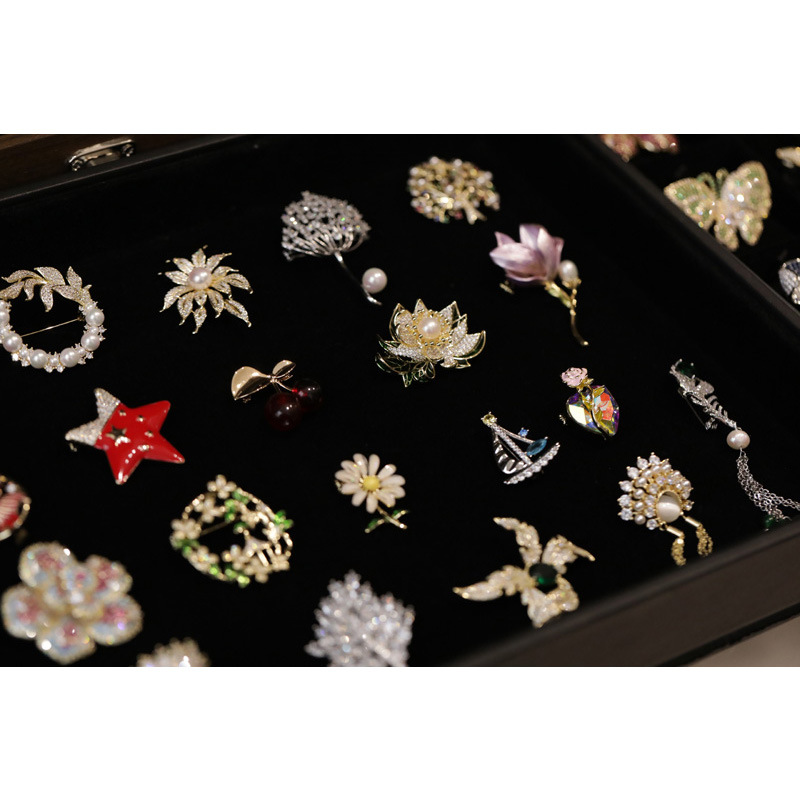 Xiliang Feizi Genuine New Fashion Elegant Brooch Chinese Style Elegant Magnolia Brooch Enamel Pearl Corsage