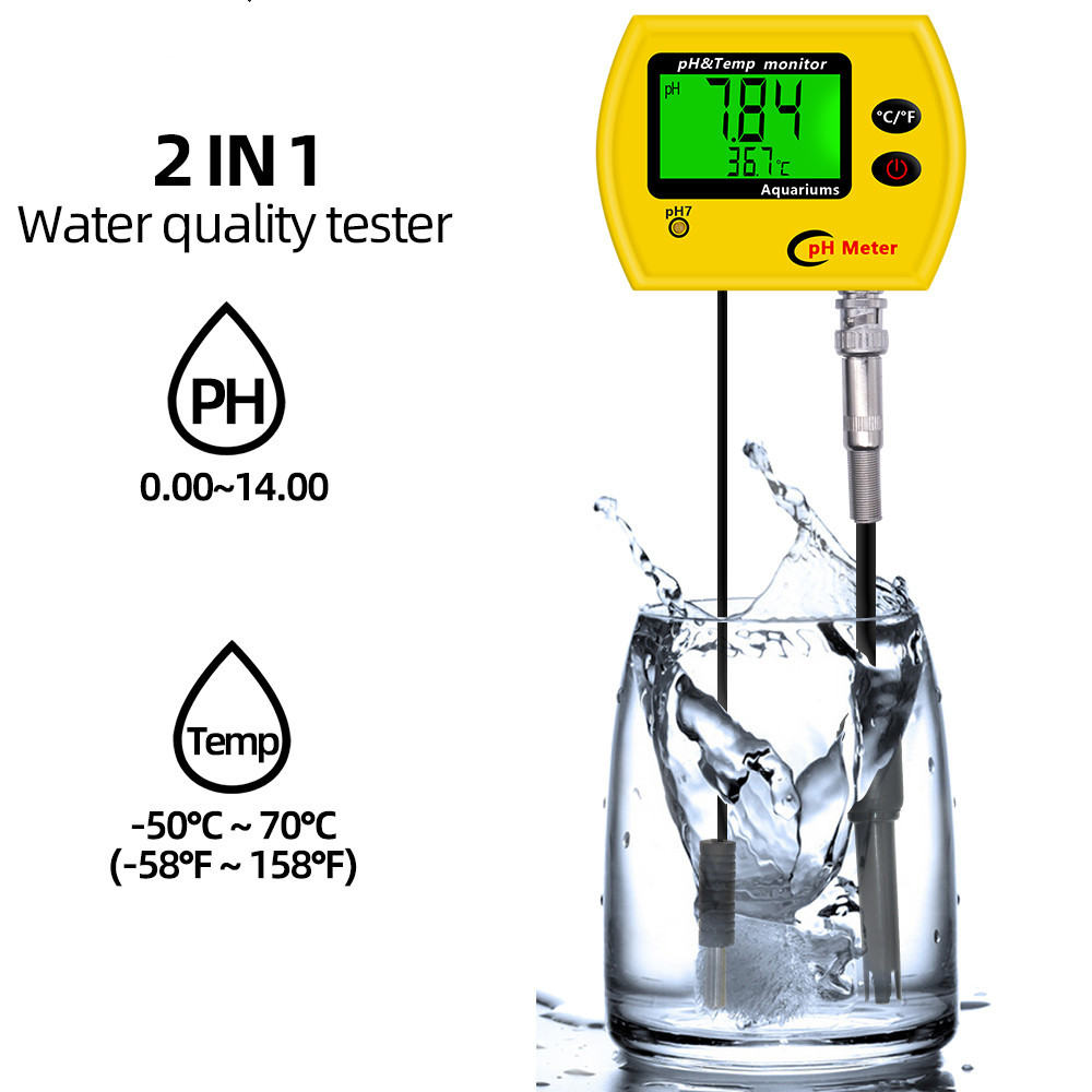 二合壹魚缸水質監測儀 長期檢測PH值 溫度 酸堿度測試儀