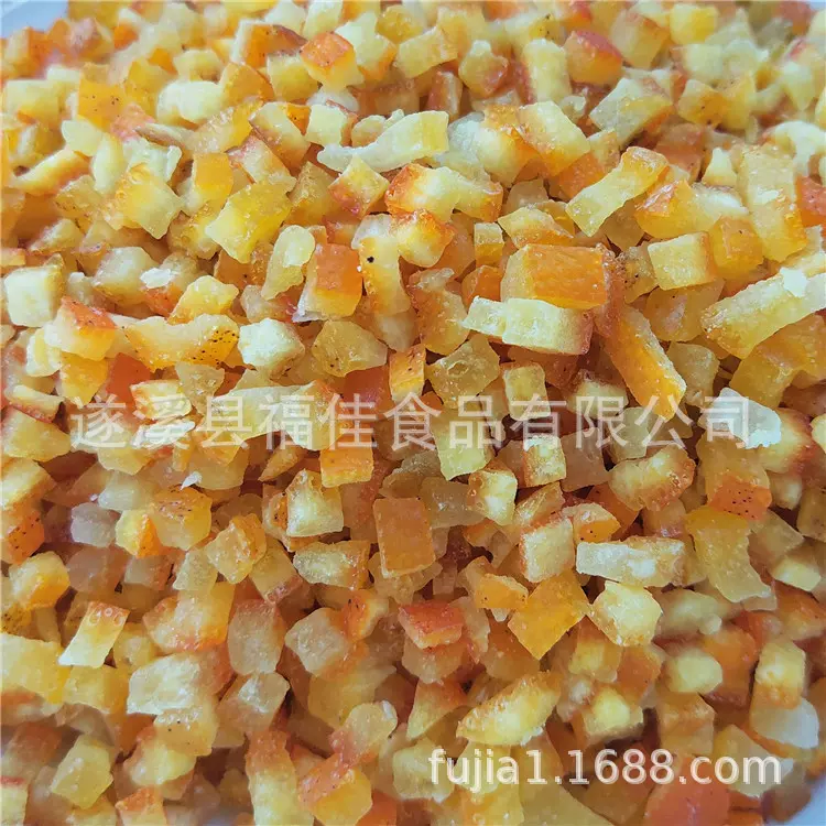 糖渍橙皮丁月饼馅料烘焙原料果脯脐橙皮粒源头厂家