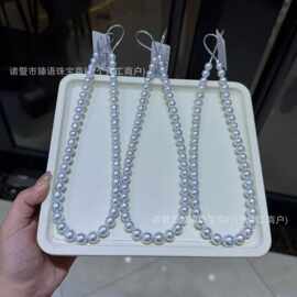 凤凰澳白珍珠项链冷调银光通体正圆表皮细腻干净几乎无明显瑕疵