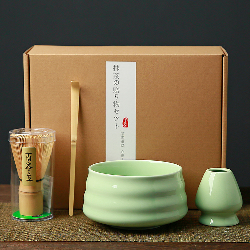 Matcha tazón té taza Matcha cepillo cien Benli taza de té Té juego de té Dinastía Song juego de té Matcha herramienta traje caja de regalo japonés