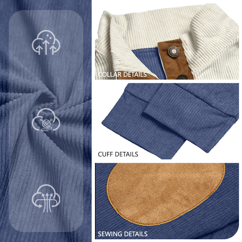 Nuevo tamaño transfronterizo otoño y invierno hombre casual color con solapa camiseta deportiva Amazon camiseta de cuello vertical