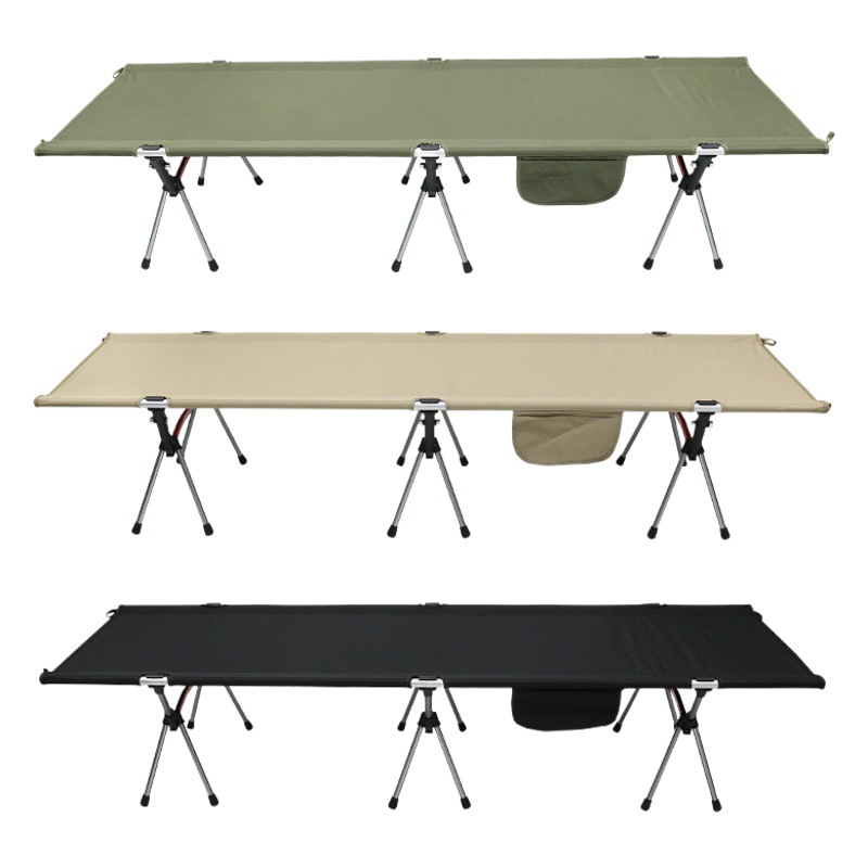 Outdoor Lightweight Portable Camping Folding Bed, Military Cot, Nap Bed, Office Simple Bed, in Stock