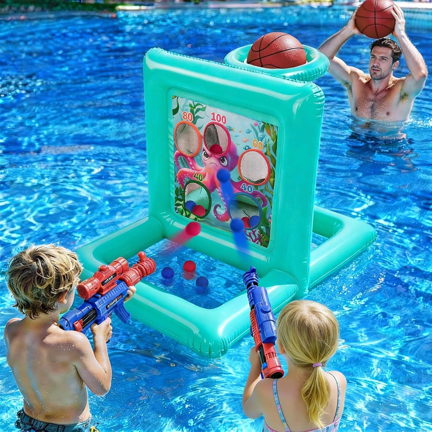 inflatable basketball swimming pool