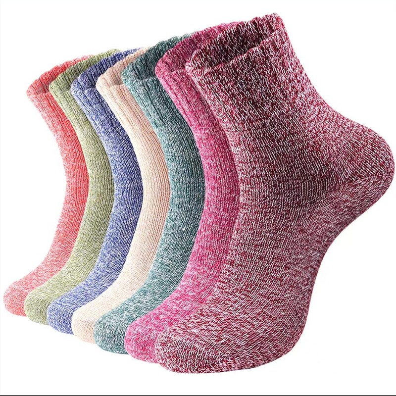 Cross-border Amazon Women's Wool Socks Winter Warm Boots Socks Rabbit Wool Socks Winter Warm Knitted Parallel Cotton Socks