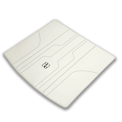 Pure Electric Modified Leather — Trunk Mat - pure-cowhide-ivory-white-looking-up-at-the-u7-trunk-mat