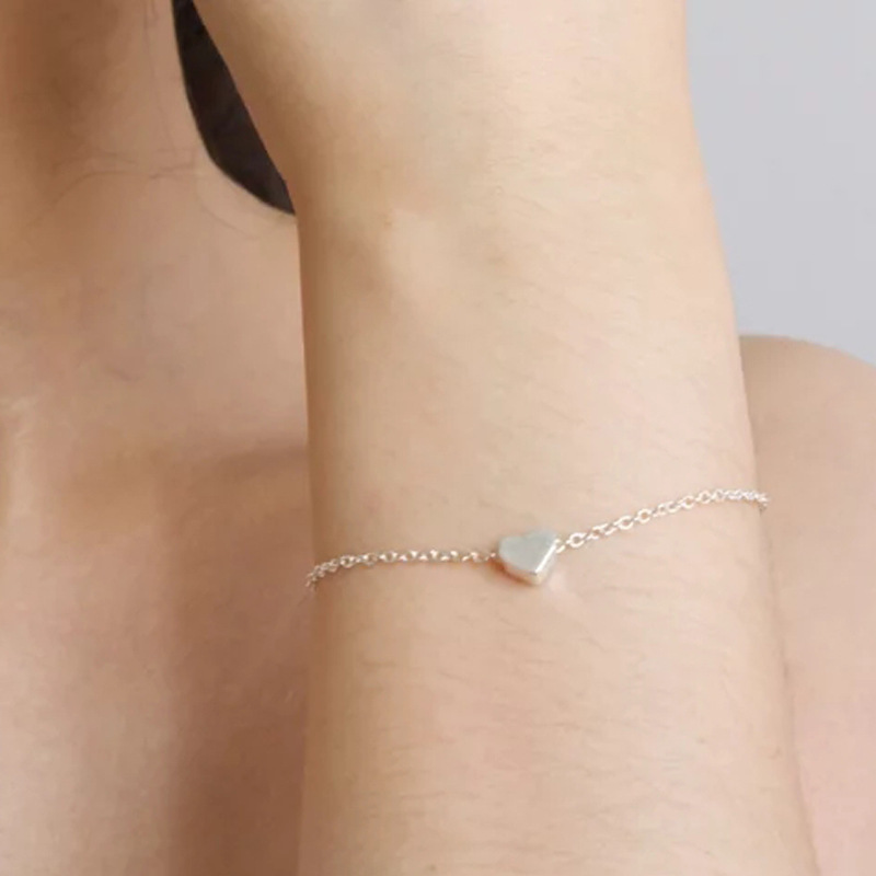 1 Piece Quantity Daily Occasion Simple Style Heart Shape Alloy Women's Bracelets