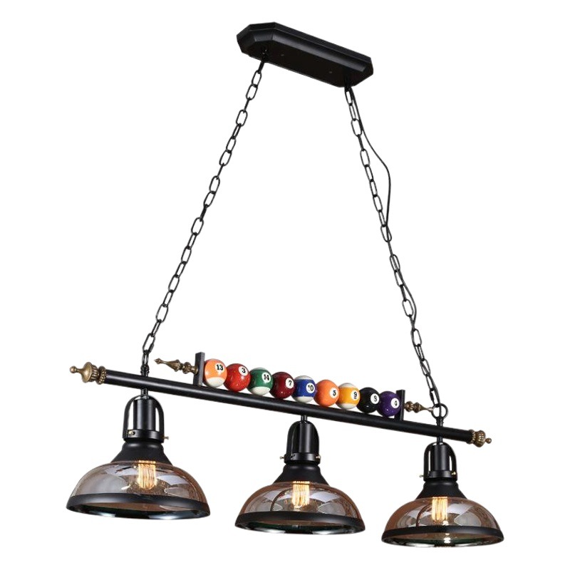 Restaurante Bar tienda de ropa olla caliente decoración de la tienda de personalidad creativa nostálgico estilo industrial retro Americano billar araña