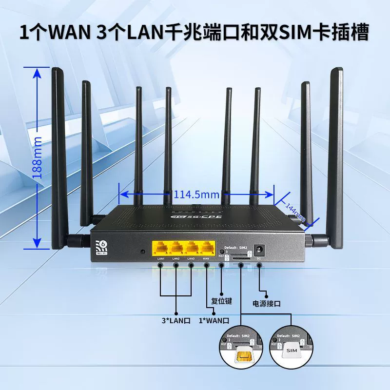 MT7981B решение 5G маршрутизатор с двойным ядром полный гигабитный интеллектуальный беспроводной маршрутизатор wifi6 на заказ производитель