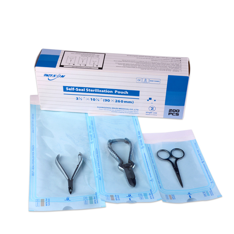 200个 蒸汽EO自封袋灭菌医院牙科美容器械一次性包装袋国产纸