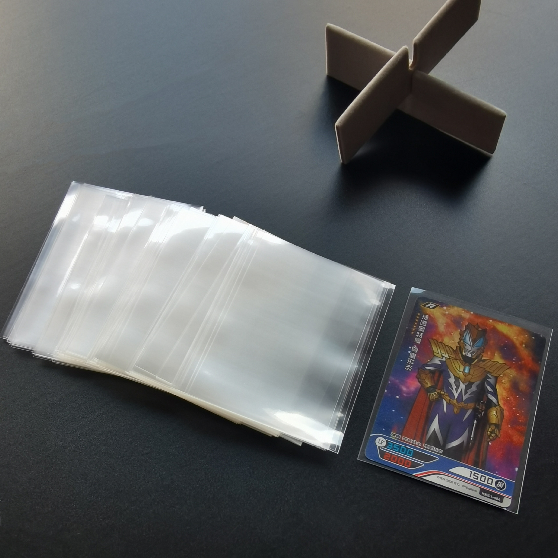 厂家定制pp透明平口齐口游戏卡收藏卡袋奥特曼口袋妖怪卡片包装袋