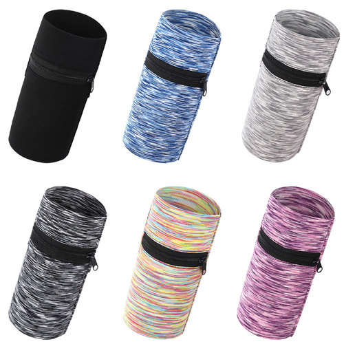 Summer new sports wrist bag outdoor cycling running arm bag zipper coin key multi-purpose storage bag