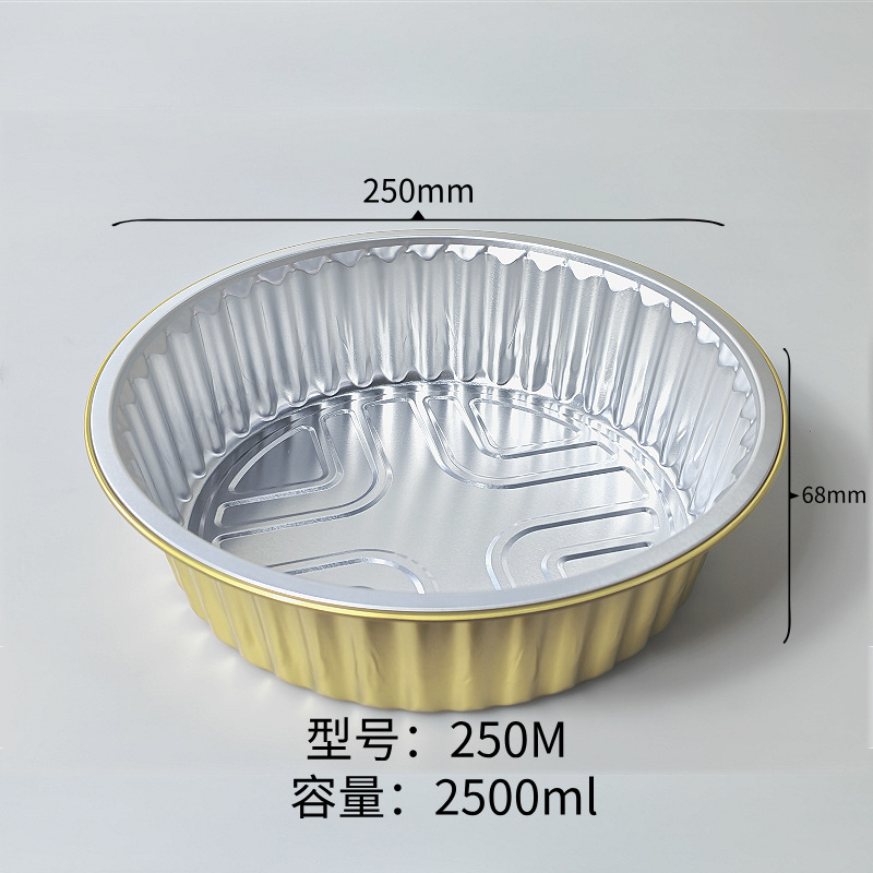 Caja de papel de aluminio de oro aislamiento caja de embalaje de alimentos cubiertos para llevar caja de embalaje de comida barbacoa