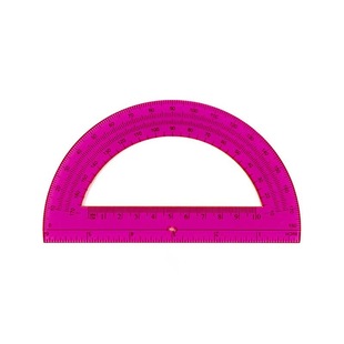 Large Semicircle 180 Degree Colorful Transparent Protractor 15cm Protractor Primary School Student Drawing Stationery Manufacturer Wholesale