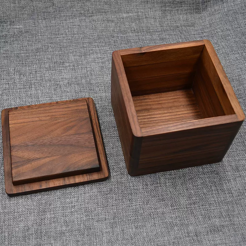 胡桃木饰品收纳盒珠宝首饰木质高端木盒礼品盒复古天地盖跨境批发