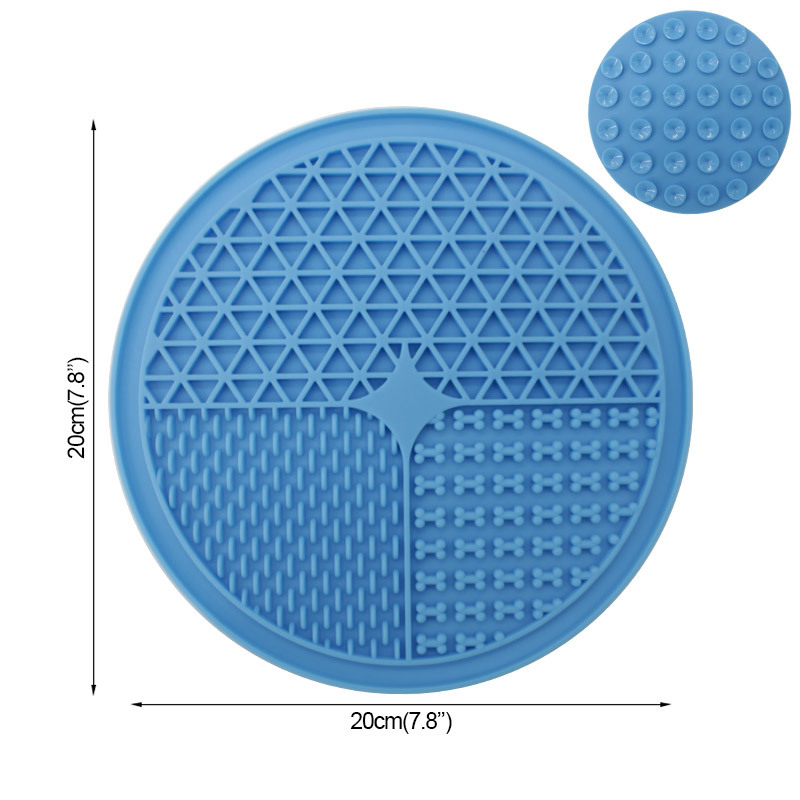 Estera de comida de silicona para mascotas con ventosa gato y perro placa estera de comida lenta antiestrangulamiento y dispensador de comida lenta estera de comida para mascotas antideslizante impermeable