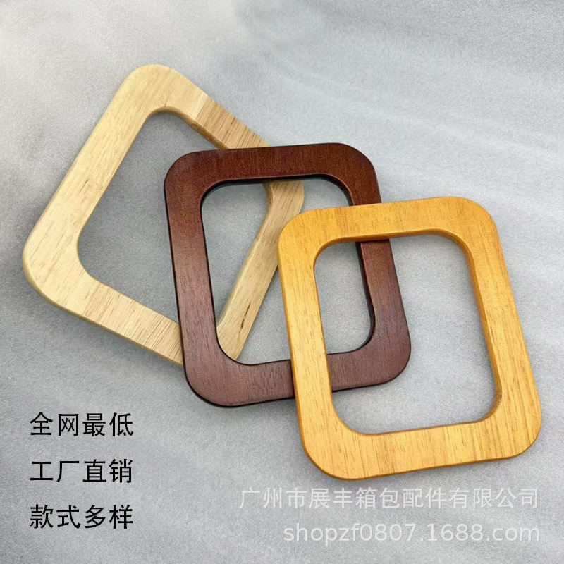 Wholesale and custom-made by a reputable manufacturer: solid wood handles, square wooden handles, wooden grips, and woven bag wrist accessories