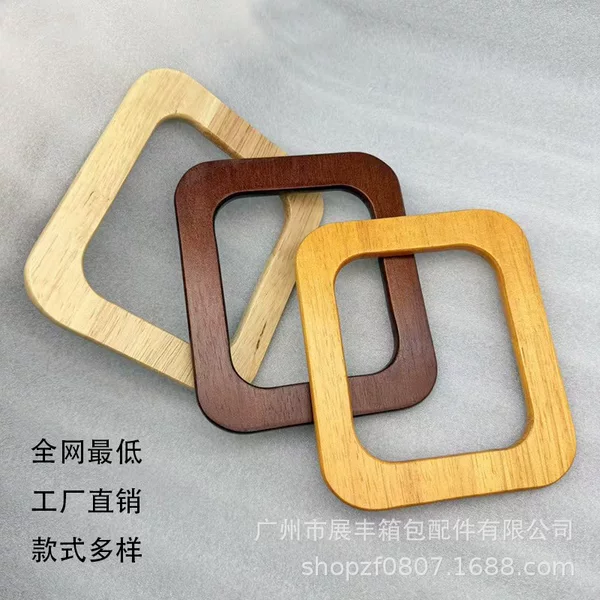 Wholesale and custom-made by a reputable manufacturer: solid wood handles, square wooden handles, wooden grips, and woven bag wrist accessories