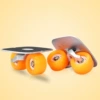 S shelf model aluminum board black sand paper orange wheel