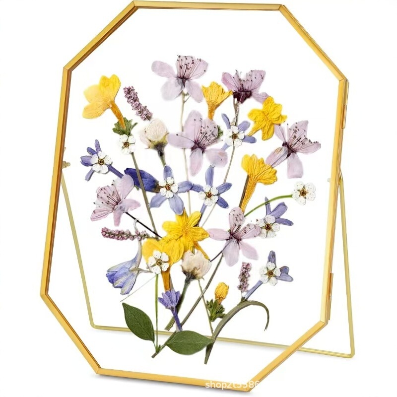 Metal Photo Frame Stand, Golden Plant Specimen Frame, Dried Flower Support Frame, Picture Frame, Space Decoration, Mirror Frame, Wall Hanging
