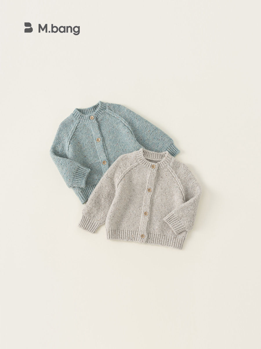 Bangchoan ropa infantil de niñas de punto Cardigan de otoño ropa de bebé de manga larga suéter suave 2026 ropa infantil