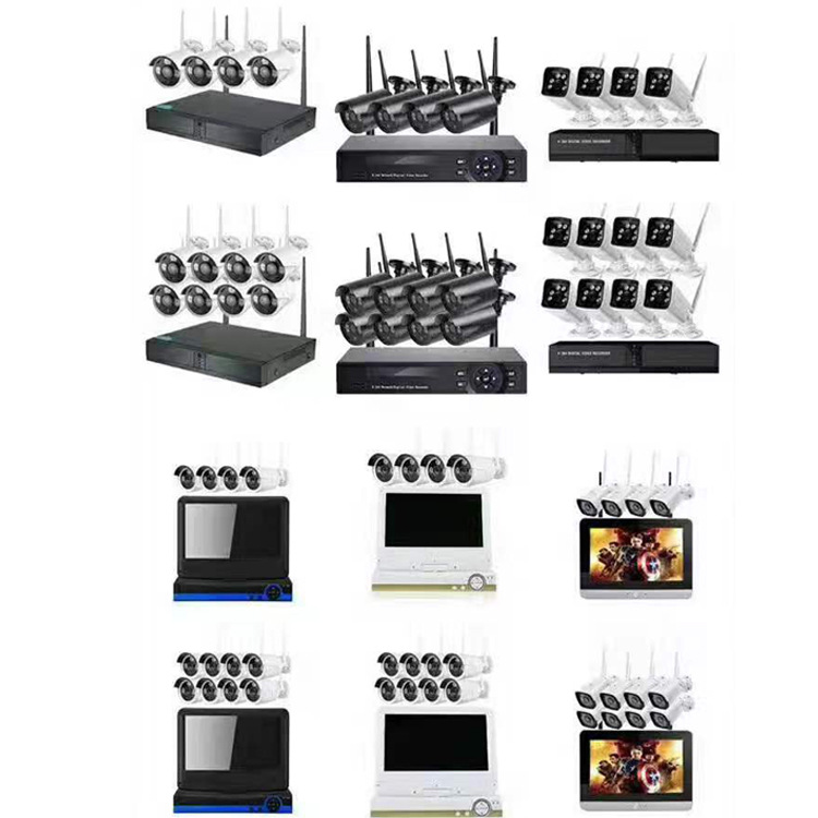 Kit de monitoreo inalámbrico H.265 Stangard wifi Nvr con cámara kit de seguridad corriente débil