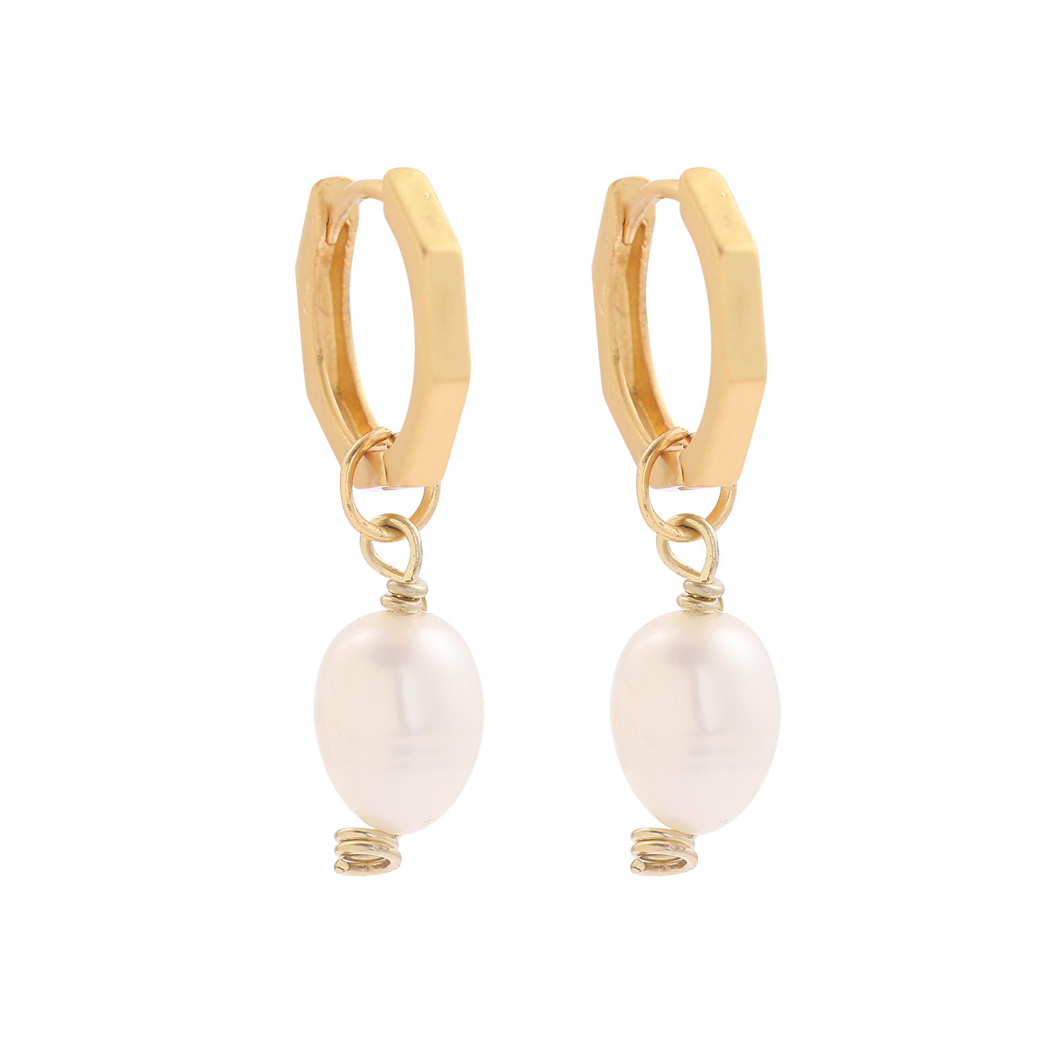 New Simple Imitation Pearl Long Earrings display picture 2