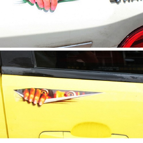 Car personalized car stickers 3D three-dimensional simulation eyes car stickers personalized realistic peep stickers peep stickers scratch car stickers