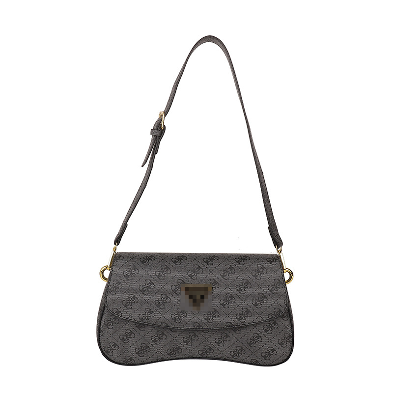 Bolsos transfronterizos para mujer 2024 nuevo estilo de alta gama bolso de axila de lujo simple y ligero con estampado de diamantes bolso de mensajero de todo fósforo