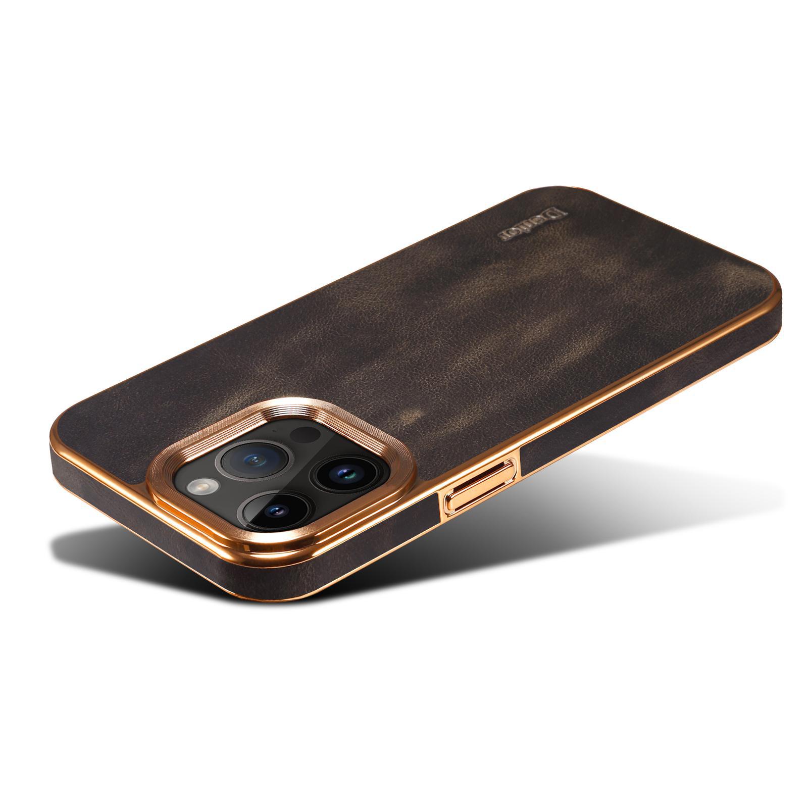Ốp lưng da dầu iPhone 15 Pro Max kèm giá đỡ và túi đựng thẻ phong cách doanh nhân — [Da bò sáp dầu da đen] ◆ Quy trình mạ điện, [Da bò sáp dầu da xanh] ◆ Quy trình mạ điện, [Da bò sáp dầu da nâu] ◆ Quy trình mạ điện, [Da bò sáp dầu đỏ tía] ◆ Quy trình mạ điện chi tiết 22