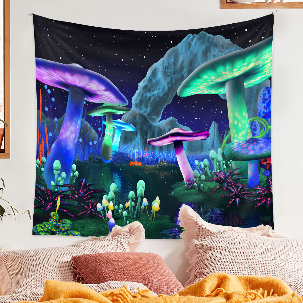 Bohemian Style Psychedelic Mushroom Pattern Tapestry Wholesale Nihaojewelry display picture 20