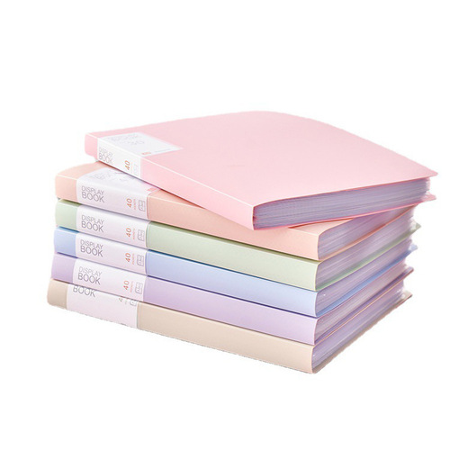 A4 folder materials multi-layer transparent insert files document holder student use Morandi storage test papers holder