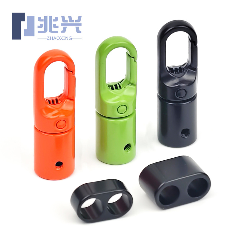 New Mobile Phone Lanyard Accessories Metal Adjustment Buckle Wrist Style Anti-Winding Colorful Anti-Fall Cylindrical Rotating Buckle Hanging Clock