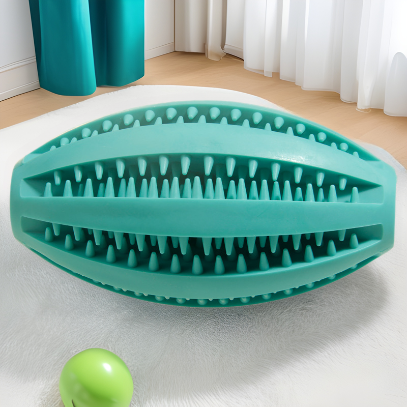 Pet Molar Toy Multiple Interactive Play Bite Tooth Cleaning Ball Large Dog Silicone Leakage Ball in stock