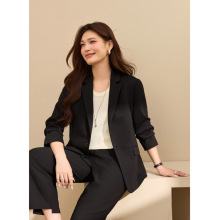 【翻驳领西装】纤莉秀大码女装通勤知性显瘦外套胖mm2025秋装新款