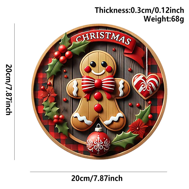 現物クリスマス円形ロゴ掛け木製クリスマス掛けシリーズ表札装飾クリスマスパーティーペンダント|undefined