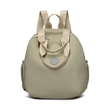 简约潮流时尚纯色百搭通勤大容量牛津布轻便小包潮流简约双肩背包