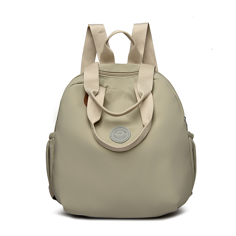 简约潮流时尚纯色百搭通勤大容量牛津布轻便小包潮流简约双肩背包