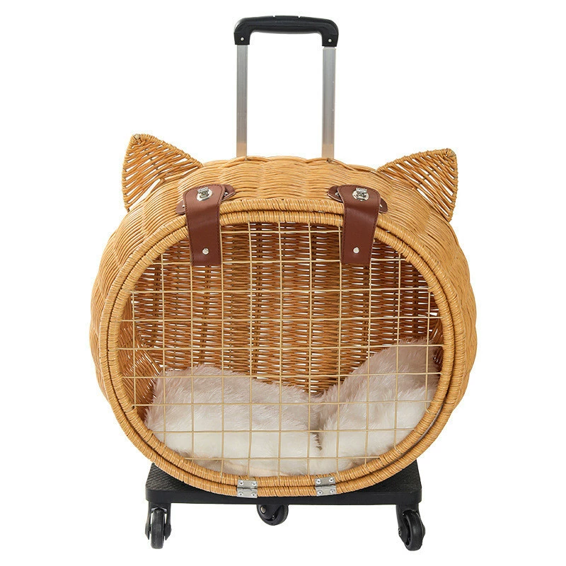 Handheld woven high quality suitcase to go out, backpack