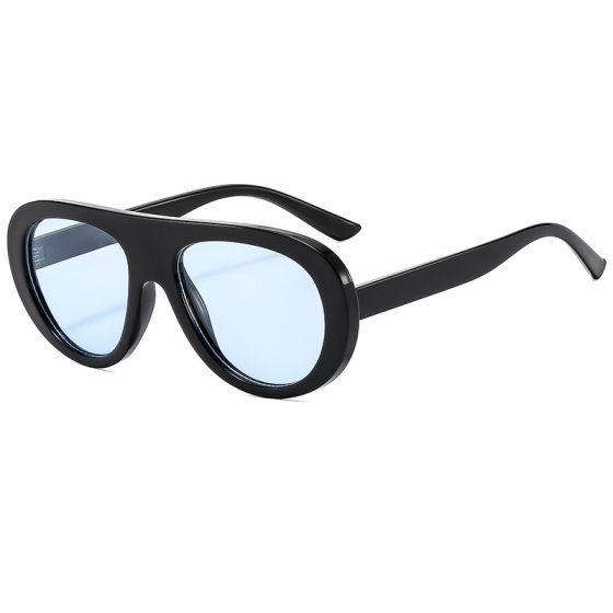 High-end Retro All-match Oval Elegant Street Photoshoot Sunglasses European and American Trend Outdoor Sunscreen Fashion Cross-border Sunglasses