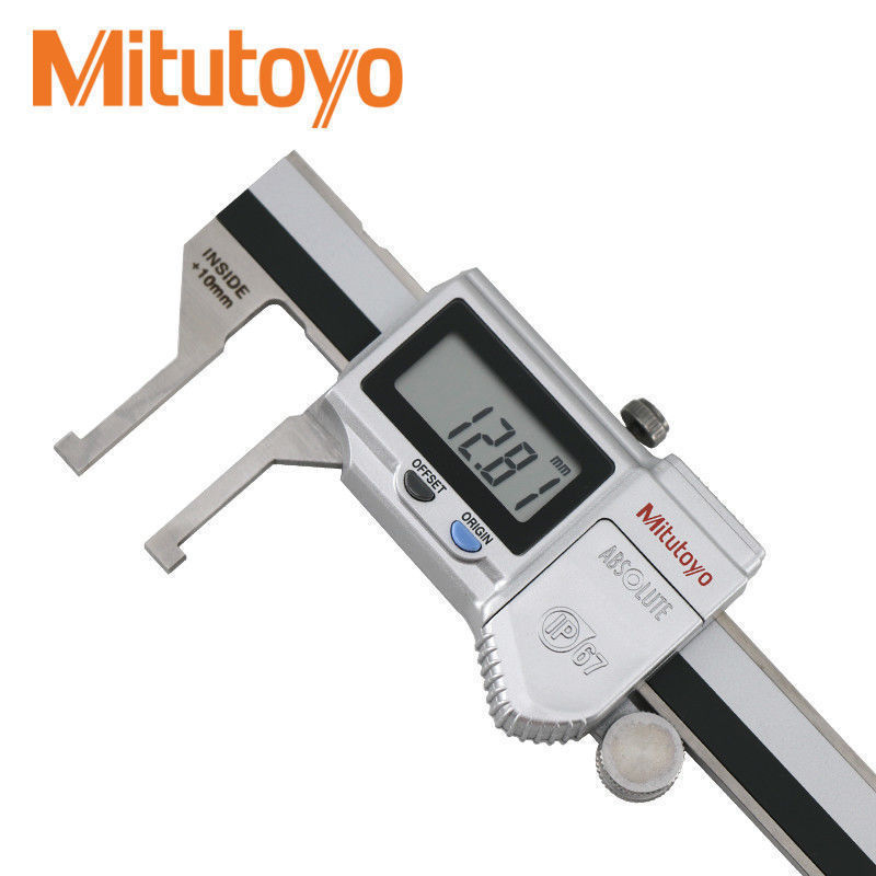 Mitutoyo刀刃型内径卡尺防水IP67内凹槽测量电子游标卡尺573-642